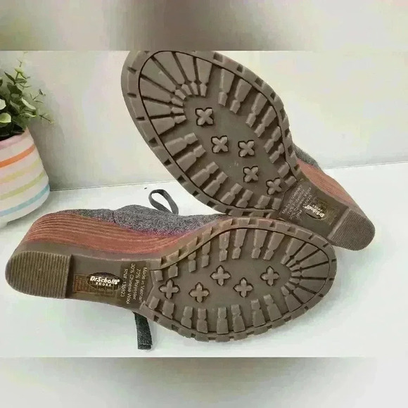 DR.SCHOLL'S NWT wool grey wedge ankle boots.  Size 8M - Picture 7 of 8